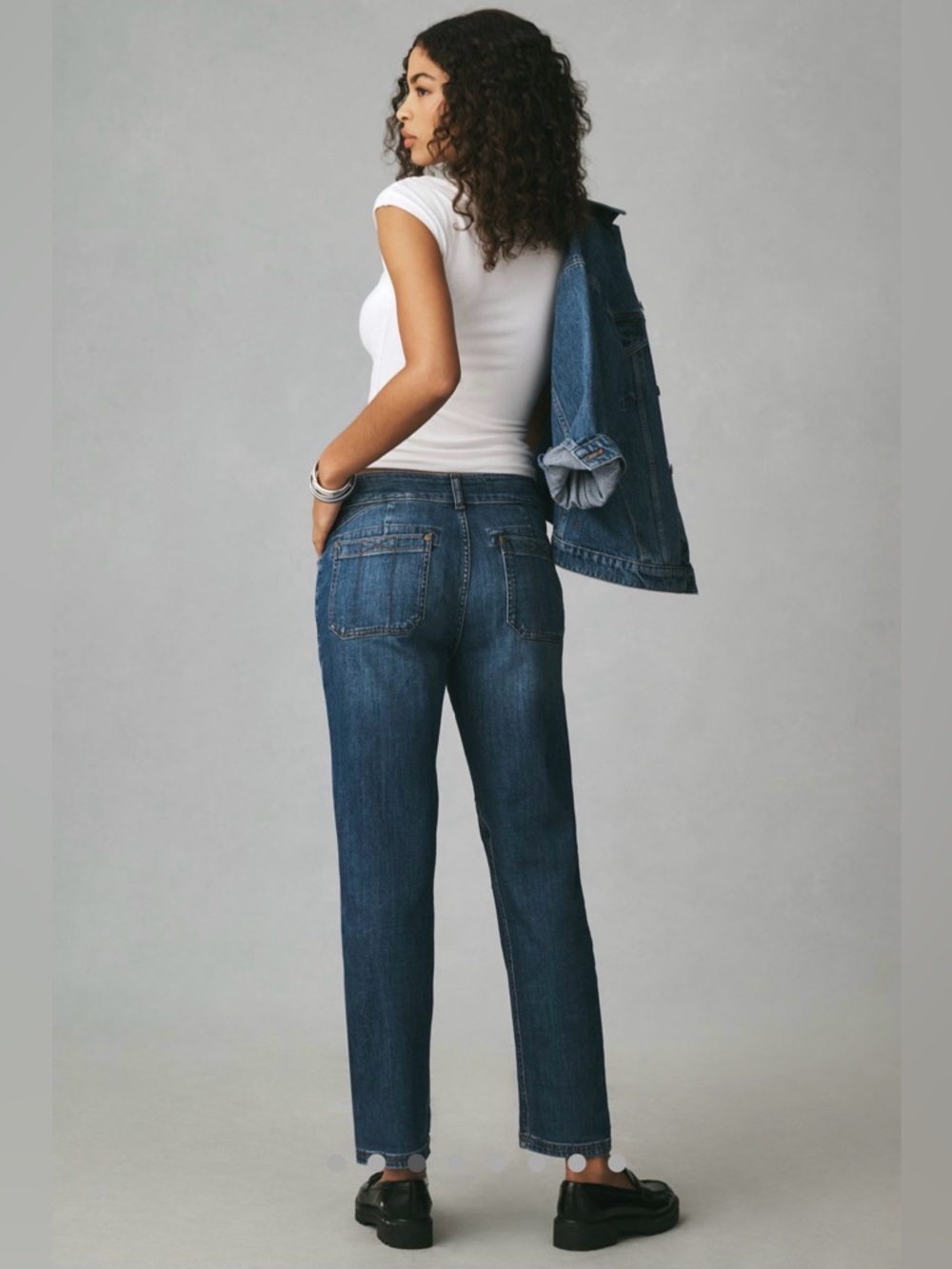 The Wanderer Mid-Rise Relaxed Jeans by Pilcro Size 27P Borocay Wash